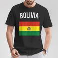 Bolivia Bolivian Flag Acation Travel Souvenir T-Shirt Lustige Geschenke