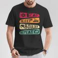 Bouldern Climbing Eat Sleep Boulder Repeat Boulderer T-Shirt Lustige Geschenke