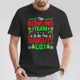 This Bowling Team On Naughty List Cute Christmas Elf T-Shirt Unique Gifts