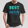 Braille Blind Awareness Best Dad Ever T-Shirt Personalized Gifts
