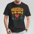 Bruselas En Mi Corazón Recuerdo Deiajero De Bélgica Camiseta unisex Regalos divertidos