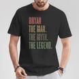 Bryan The Man The Myth The Legend Mythos Legend Name T-Shirt Lustige Geschenke