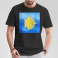 Camino De Santiago Scallop Shell Sign Camiseta unisex Regalos divertidos