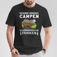 Camping Camping Weekend Forecast Drinking Alcohol Saufen T-Shirt Lustige Geschenke