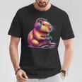 Capybara Gamer ideo Games Lovers T-Shirt Lustige Geschenke