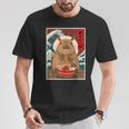 Capybara Ramen Japanese Graphic Kawaii Anime T-Shirt Personalized Gifts