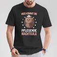 Care Night Owl With Owls Care And Altenpflege T-Shirt Lustige Geschenke