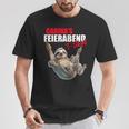 Carina Rente Feierabend Faultierorname Spruch T-Shirt Lustige Geschenke