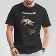 Cat-A-Pult Hilarious Funny Flying Bengal Cat From Catapult T-Shirt Unique Gifts