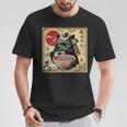 Cat Ramen Japanese Samurai Kawaii Cat Anime Girls Boys T-Shirt Personalized Gifts