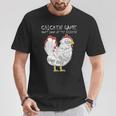 Chicken Game Don`T Look At The Chicken Game Over Farmers Camiseta unisex Regalos divertidos