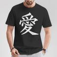 Chinese Sign Love Peace Symbol Chest Pocket T-Shirt Lustige Geschenke