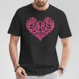 Cœur Tourbillon Rose T-Shirt Cadeaux drôles
