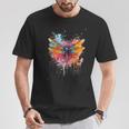 Colourful Dragonfly With Spray Effect T-Shirt Lustige Geschenke