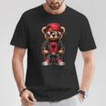 Cool Albanian Teddy Bear Albania Flag Outfit Street T-Shirt Lustige Geschenke