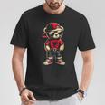 Cool Albanischer Teddybär Albanien Flagge Outfit Street T-Shirt Lustige Geschenke