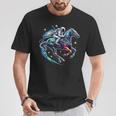Cool Galaxy Jockey Astronaute Sur Les Courses Hippiques T-Shirt Cadeaux drôles