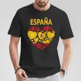 Costume Drapeau Espagnol En Forme De Cœur Pour S Et Enfants T-Shirt Cadeaux drôles