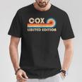 Cox Surname Retrointage 80S 90S Birthday Reunion T-Shirt Cadeaux drôles