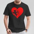 Cupid With Bow And Arrow Fun Love Heart T-Shirt Lustige Geschenke