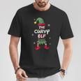 Curvy Elf Christmas Pajamas Pjs Matching Family Group T-Shirt Unique Gifts