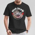 Cute Baby Hippo Moo Deng Bouncy Pig In Thai Hippopotamus T-Shirt Unique Gifts