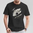 Cute Polar Bear Face Animal Rider Polar Bear Ripped T-Shirt Lustige Geschenke