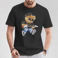 Cute Teddy Bear Playing Electric Guitar T-Shirt Lustige Geschenke