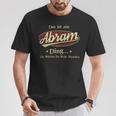 Das Ist Ein Abram Ding Das Würdest Du Nicht Verstehen Abram Name T-Shirt Lustige Geschenke