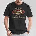 Das Ist Ein Bank Ding Das Würdest Du Nicht Verstehen Bank Name T-Shirt Lustige Geschenke