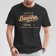 Das Ist Ein Boothe Ding Das Würdest Du Nicht Verstehen Boothe Name T-Shirt Lustige Geschenke