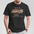 Das Ist Ein Hillwig Ding Das Würdest Du Nicht Verstehen Hillwig Name T-Shirt Lustige Geschenke