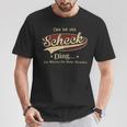 Das Ist Ein Scheck Ding Das Würdest Du Nicht Verstehen Scheck Name T-Shirt Lustige Geschenke