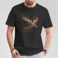 Deer Animal Motif Elk Forest Animal Print Deer T-Shirt Lustige Geschenke