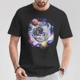 Disco Ball In Space Galaxy Club Retro T-Shirt Lustige Geschenke