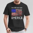 Distressed Make God Great Again American Flag Christian T-Shirt Unique Gifts