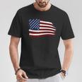 Distressed Us Usa Flag Stars And Stripes American T-Shirt Lustige Geschenke