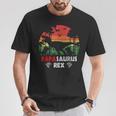 Divertido Papasaurus Dinosaurios Amante Del Día Del Padre Dinosaurios Camiseta unisex Regalos divertidos