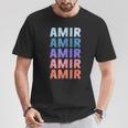 Divertido Regalo Nombre Amir Personalizado Primer Nombre Camiseta unisex Regalos divertidos
