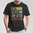 Eat Sleep Jiu-Jitsu Repeat Jiu-Jitsu Sin Mangas Camiseta unisex Regalos divertidos