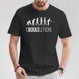 Ebouleution Evolution Boulspieler Idea T-Shirt Lustige Geschenke