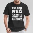 Ein Muss Hinter Der Theke Barkeeper Barwoman Barkeeper T-Shirt Lustige Geschenke