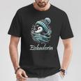 Eisbaderin Winter Swimming Penguin Women's Ice Bathing T-Shirt Lustige Geschenke