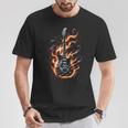 Electric Guitar With Flames T-Shirt Lustige Geschenke