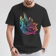 With Electric Guitar T-Shirt Lustige Geschenke