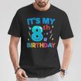 Es Mi 8 Cumpleaños Gracioso Niño Niña Lindo Cumpleaños Gráfico Camiseta unisex Regalos divertidos