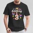Es Mi Rosquilla De 3 Años Feliz Niña De 3 Años Camiseta unisex Regalos divertidos