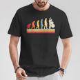 Evolución Del Hombre Contrabajo Música Retrointage Bajista Camiseta unisex Regalos divertidos