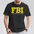 Fbi Federal Office For Investigation Officers 2-Sided T-Shirt Lustige Geschenke