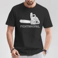 Förster Geschenke Chainsaw Fichtnmopal Mundart S T-Shirt Lustige Geschenke